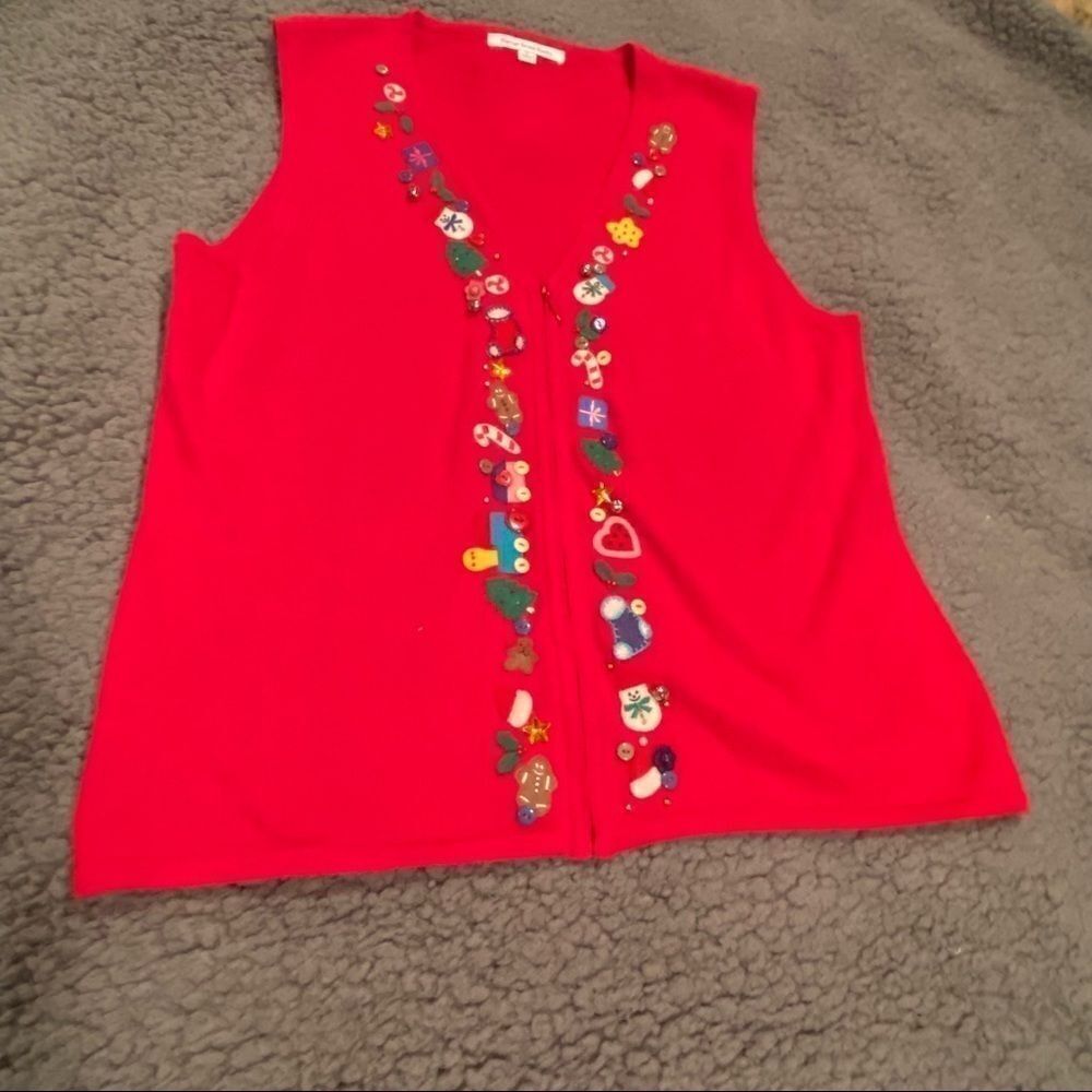 Mercer Street Christmas Vest Size Large - Picture 4 of 12